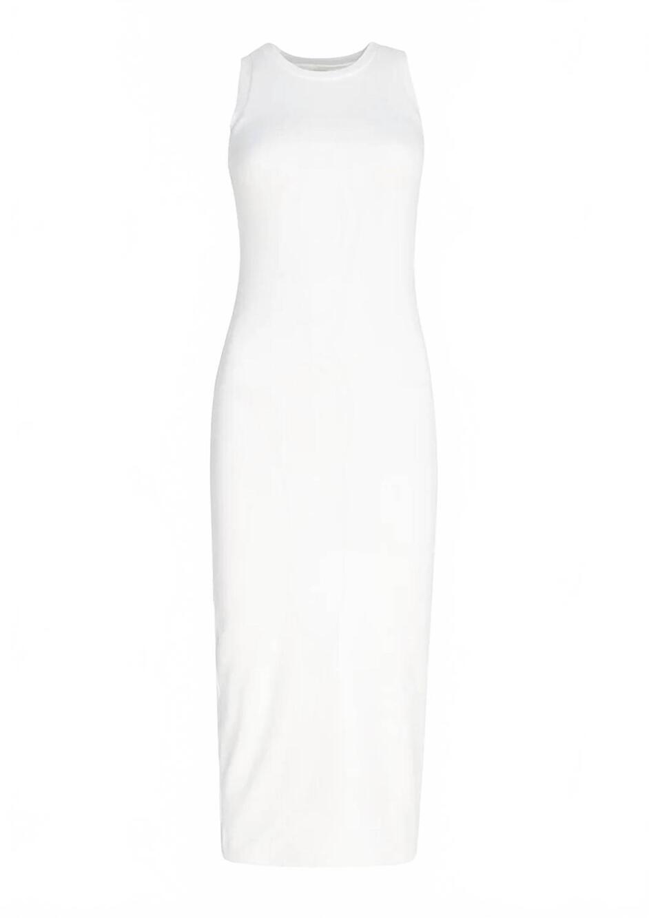 NEW CIRCULAR PATH women's marilyn midi dress in white